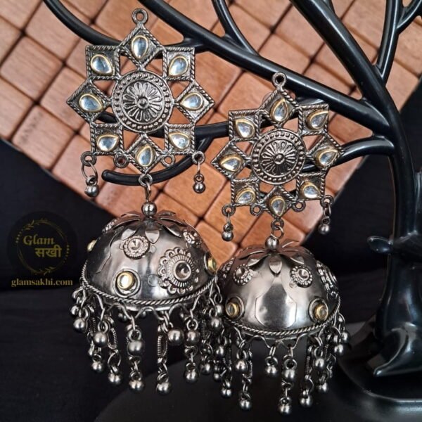 Kundan Jhumka Earrings by Glam Sakhi - Latest Jewellery Designs Collection