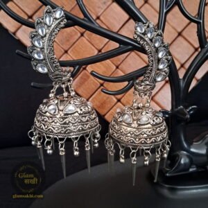 Silver Jhumka by Glam Sakhi - Latest Jewellery Designs Collection