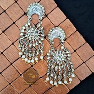 Pearl Kundan Earrings By Glam Sakhi - Latest Jewellery Designs Collection