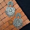 Silver Kundan Earrings By Glam Sakhi - Latest Jewellery Designs Collection